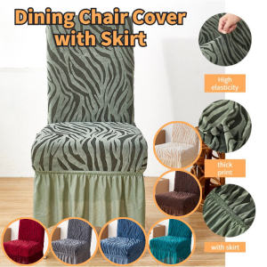 BERMA BABY Armless Chair Cover Skirted Seat Cover Matibay Thickened Jacquard Fabric Dust Proof Pet Protection Washable Dining Banquet