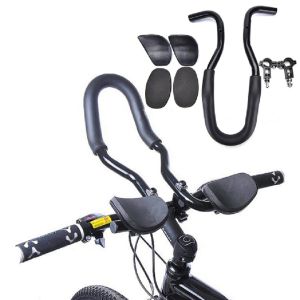 Triathlon handlebar rileksasi stang sepeda touring sandaran istirahat jalan santai bahan aluminium alloy spons  butterfly stang sepeda terbaru relaxation sepeda mtb roadbike touring cycling