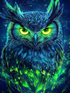Oil Painting By Numbers Owl Pattern Number Drawing Canvas DIY Pictures By Numbers Home Decor