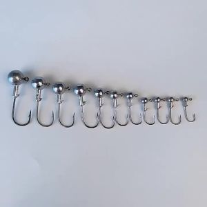 30pcs 1g 2g 2.5g 5g 10g 12g 14g 20g Crank Jig Head Hook Fishing Hook Head Jig Lure Hard Bait Soft Worm Jig Hook for Fishing