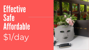 (THE LAB.SG) Red Light Therapy Glow LED Mask for Sensitive Skin Melasma Brightening Whitening Acne Scars Reduction Wrinkles Reduction Collagen Production