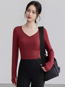 SKINOFSKIN | Autumn New Sport Yoga Padded Backless Long Sleeve Slim Fitting Quick Dry Top