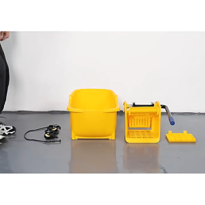 Universal Mop Bucket Cart with Wheels Large Capacity Squeeze Wringer Works with All Mops for Professional Cleaning