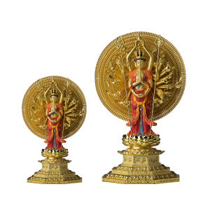 TONGSHIFU | Exquisite Guanyin Bodhisattva Figurine Copper Statue