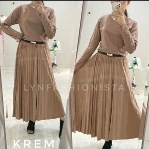 LYNFASHIONISTA-ROK PLISKET JUMBO WANITA ROK PAYUNG LEBAR/809