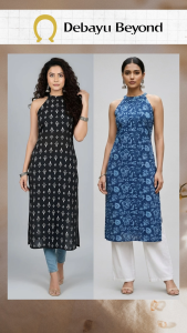 DEBAYU Nayo Cotton Sleeveless Straight Kurti Size S to XL Kurta Top only Malaysia