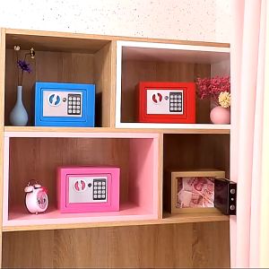 SAFETY VAULT- Good Quality Home Safe Digital Box Safety At Fire Proof Ideal Guard Valuables While Travel Storage Jewellery (WHITE/RED/MULTICOLOR)
