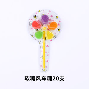 Super Delicious Lollipop Candy with Toy And Five-Color Windmill Hard Candy Snacks for Kids Traditional Chinese Candy Floss