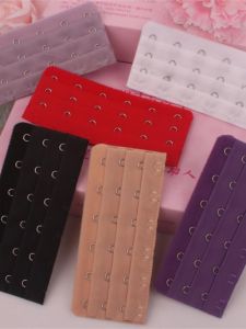 Adjustable Six-Row Elastic Band Bra Strap with Three-Row Buckle Extension Wide-Breast Size Underwear Accessories for Women