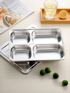 HANXIAO | Adult Personal Use Stainless Steel 316L Compartment Tray 4 Compartments