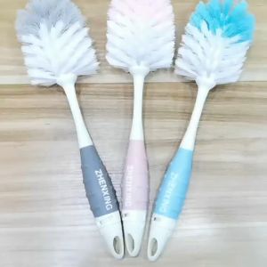 Baby Bottle Brush Nipple Cleaning Brush 360°Rotating Long Handle Brush Bottle Brush + Nipple Brush Multifunctional Cup Washing Brush