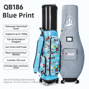 PGM GOLF | Hard Shell Extendable Golf Bag Wheels