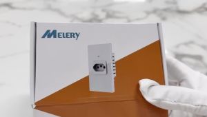 Melery | Melery Brazil Wifi Smart Tuya Wall Socket Tomada Power Monitor 20A Plug Outlet Tempered Touch Glass Panel by Alexa Google Home
