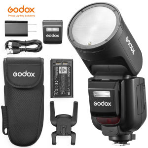 Godox V1 Pro Speedlight TTL HSS 1/8000s Li-ion Round Head Speedlite Flash + X3 TTL HSS 2.4G Wireless Flash Trigger Godox V1PRO X3