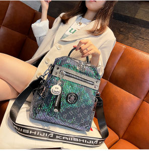 Túi Đeo Vai Đôi Laser Sequin Màu Tương Phản Túi Du Lịch Túi Đeo Chéo Thường Ngày Túi Đeo Vai Thời Trang Túi Đeo Vai Mềm