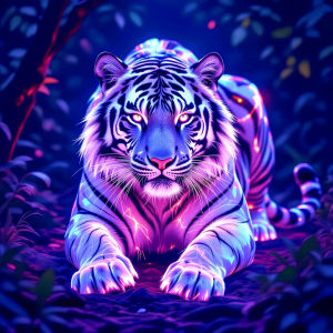 Huacan Full Square Round Drill 5D DIY Diamond Painting Tiger Diamond Embroidery Animal Handmade Art Home Decoration