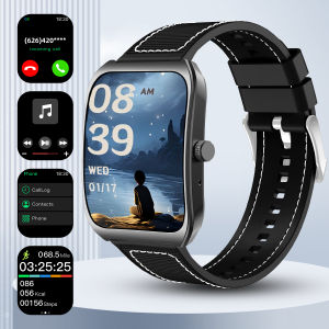 2025 NEW Smart Watch 1.85Curved Screen BT5.4 Wireless Call Music Control Heart Rate/Sleep Monitoring Remote Camera for Men