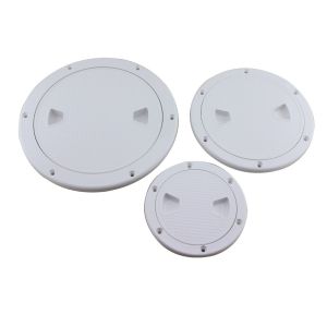 JIYAN2866 ABS Deck Inspection Access Round 4 6 8 inch Hatch Cover Durable Screw Out Deck Plate Boat Yacht Marine Accessories