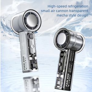 Large Battery Neck Hanging Fan High-speed Refrigeration Small Personal Fan Portable Handheld Fan for Outdoor Activities & Travel