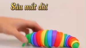 Đồ chơi chú sâu vui nhộn - con sâu sắc màu uốn éo giúp giải trí giải tỏa căng thẳng