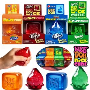 Schylling Nee Doh Nice Cube & Drop Shape Sensory Fidget Blind Box Toy Stress Relief Anti Anxiety Focus Toy for Adults