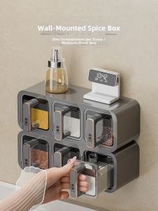 BAOJIAWANG | Wall-Mounted Spice Storage Containers