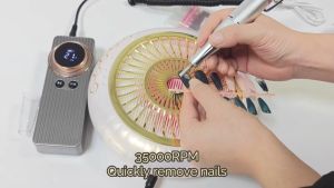 Foreverlily เครื่องฉีดฟิลเลอร์ 35000 รอบต่อนาที ทำความสะอาดการแก้มกรอเล็บเครื่องมือศิลปะเล็บไฟฟ้า