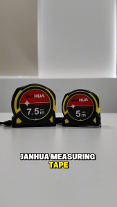 JANHUA Measuring Tape (5.0m 7.5m) Heavy Duty Long Durable Retractable with Hook Tip