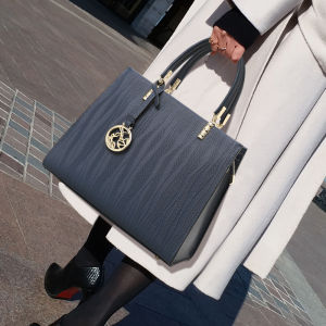 newAidrani 2024 กระเป๋าถือผู้หญิงแบบลายคลื่นน้ำหนังวัวสไตล์กระเป๋าสะพายไหล่สำหรับใส่ไปทำงาน