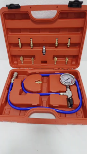 NASHI ชุดเครื่องมือทดสอบการรั่วของโช้คอัพถุงลม (เกจน้ำมัน) ชุดเกจตรวจรอยรั่วโช้คถุงลมรถยนต์ ZE-299