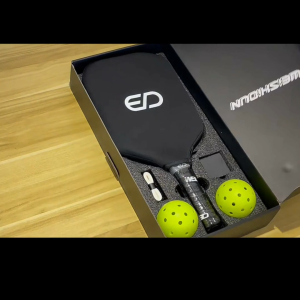 WEISHIDUN T700 Carbon Fiber Pickleball Paddle Hot/Cold Pressed Technology - 230g Complete Gift Set with 2 Balls Overgrip & Case