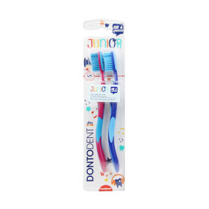 DonToDen Childrens Toothbrush Hard Bristles for 6-12 Years Old Teeth Replacement Baby Cleaning Toothbrush for Primary School Students