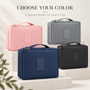 Multifunctional trendy storage portable large-capacity travel and business trip digital data cable high-end organizer bag for miscellaneous items