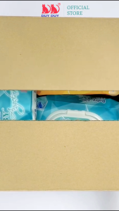 Combo Khăn ướt cho bé Angela baby tím vải không dệt rayon cao cấp 100 miếng (13.5x20cm) không cồn