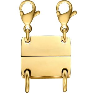 Magnetic Necklace Clasp Multi Necklace Layering Clasps Gold Silver Color Necklace Separator for Layering Necklace Making DIY