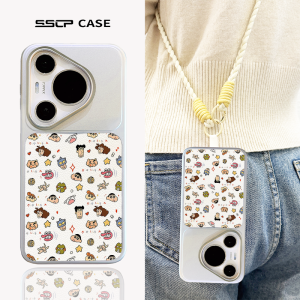 SHUXIE | Cartoon Protective Case for Huawei Multiple Models Soft Leather with Strap