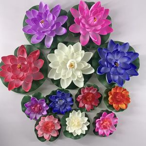 COD ดอกบัว 10cm/17cm ปลอม ลอยน้ำ เสริมฮวงจุ้ย มงคล ตกแต่งบ้าน ดอกบัว มีสีเหล่าใหญ่