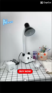 Đèn bàn học tặng kèm bóng 5w hình thú có ngăn đựng bút cắm điện 220v