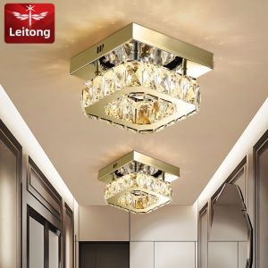 LEITONG | Nordic Modern Minimalist Crystal LED Ceiling Light