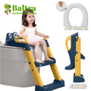 Baltra Adjustable Toddler Toilet Potty Chair for Kids with soft cushion and Sturdy Non-Slip Step Stool Ladder