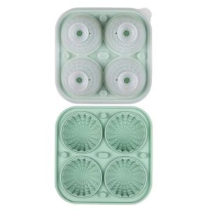 Diamond-Shaped Crystal Ball Ice Mold Large Spherical Silicone Round Ice Mold Fun Shaped Ice Cube Tray with Transparent Funnel