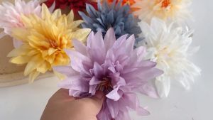 Hoa Giả Combo 5 Đầu Bông Thược Dược 14CM Nhiều Màu Decor Chụp Ảnh Trang Trí Tường Hoa Sự Kiện Tiệc Cưới Làm Handmade Trâm Cài Tóc