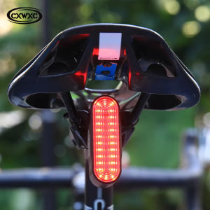 GIYO Bicycle Auto Brake Sensing Taillight IP66 Waterproof 800mAh Led Charging Rear Light Over 60° Wider Visibility Safety Lamp