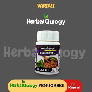 HerbalQulogy - FENUGREEK Isi 30 60 100 Kapsul murni alami 100% tunggal fenugreek KLABET HULBAH