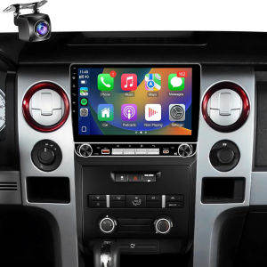 4G+64GB Car Stereo for (Manual AC) Ford F150 2009 2010 2011 2012 Radio Upgrade 10.1 Inch Touchscreen with Physical Knob Keybutt