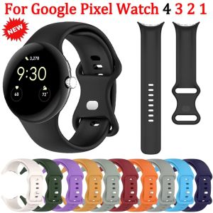 Soft Silicone Strap for Google Pixel Watch 4 3 45mm 41mm Official original replaceable wristband for Google Pixel Watch 3/2 Band