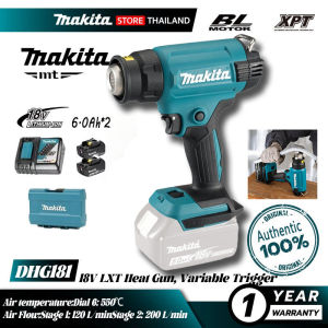 DHG181ZK 18V LXT Heat Gun Variable TriggerIdeal For Welding and Forming Plastics Heat Shrink Tubing Soldering Copper Pipe Bending Plastic Pipe Thawing Metal Pipes Activating/De-Activating Adhesives and Putties Stripping Paint And More!