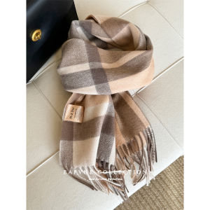 Classic British Plaid Wool Scarf for Men And Women High Quality Australian Wool Scarf Gift for Couples Autumn Winter Multifunctional Thickened Rectangle Scarf