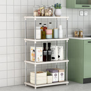 Kitchen Bathroom Toilet Plastic Storage Rack Multi-layer Floor-standing Washbasin Shelf Living Room Handwashing Stand
