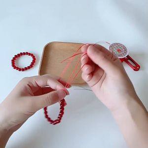 Chỉ tem trắng - Dây chỉ chun chỉ tơ để xâu hạt đá xỏ hạt đá phong thủy (nhiều màu) -Aeneas Shop